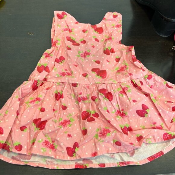 Toddlers Strawberry Print Short Set Pink - Picture 3 of 8